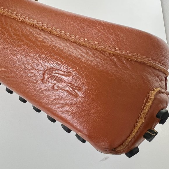 LACOSTE Men\'s Ansted Craft Tan Leather Loafer Driving Shoes Size 11.5 main image 8